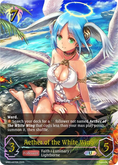 Image for Aether of the White Wing (U) (SP01-U27EN) - Shadowverse: Evolve
