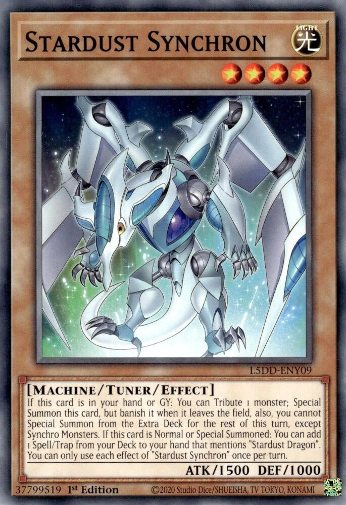 Image for Stardust Synchron (L5DD-ENY09) - YuGiOh