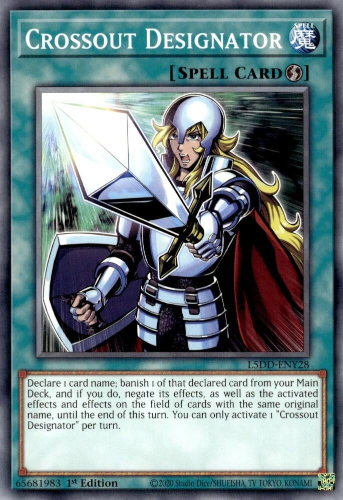 Image for Crossout Designator (L5DD-ENY28) - YuGiOh