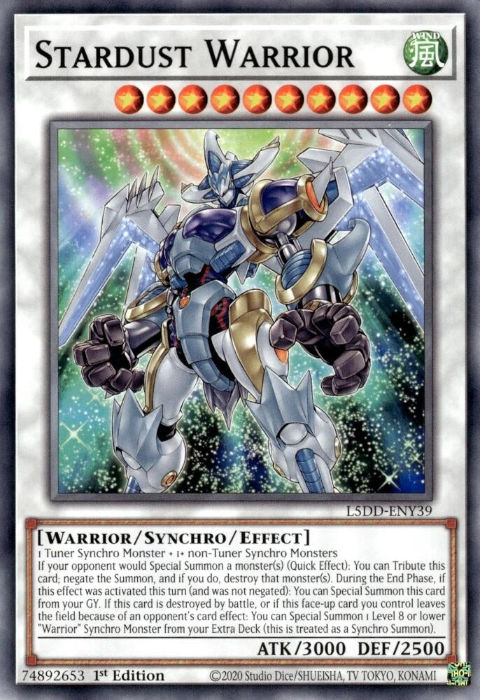 Image for Stardust Warrior (L5DD-ENY39) - YuGiOh