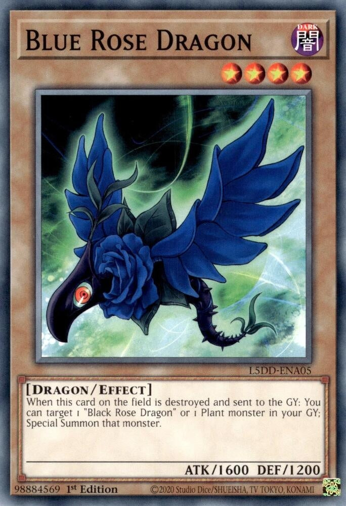 Image for Blue Rose Dragon (L5DD-ENA05) - YuGiOh