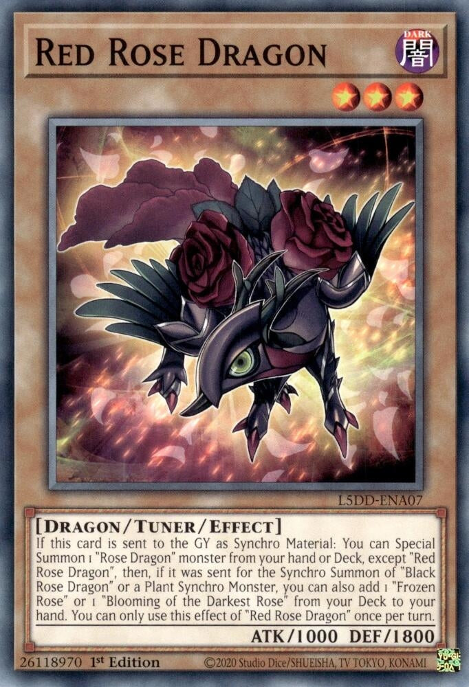 Image for Red Rose Dragon (L5DD-ENA07) - YuGiOh