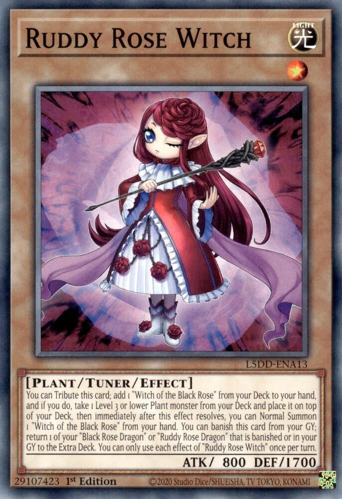 Image for Ruddy Rose Witch (L5DD-ENA13) - YuGiOh