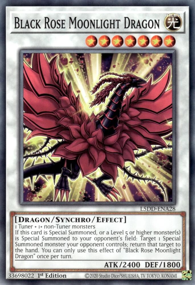 Image for Black Rose Moonlight Dragon (L5DD-ENA28) - YuGiOh