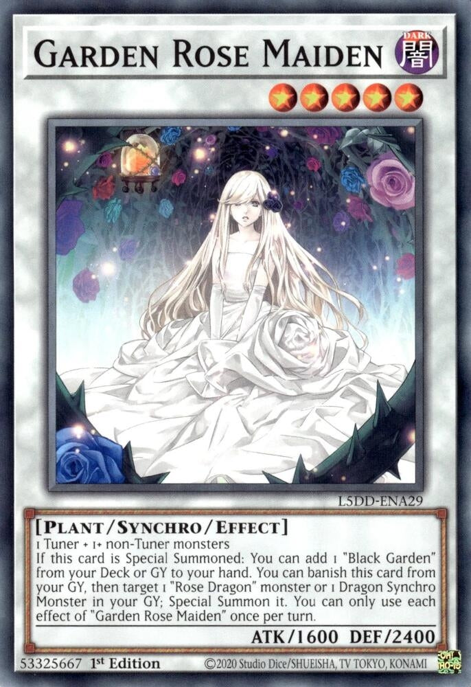 Image for Garden Rose Maiden (L5DD-ENA29) - YuGiOh