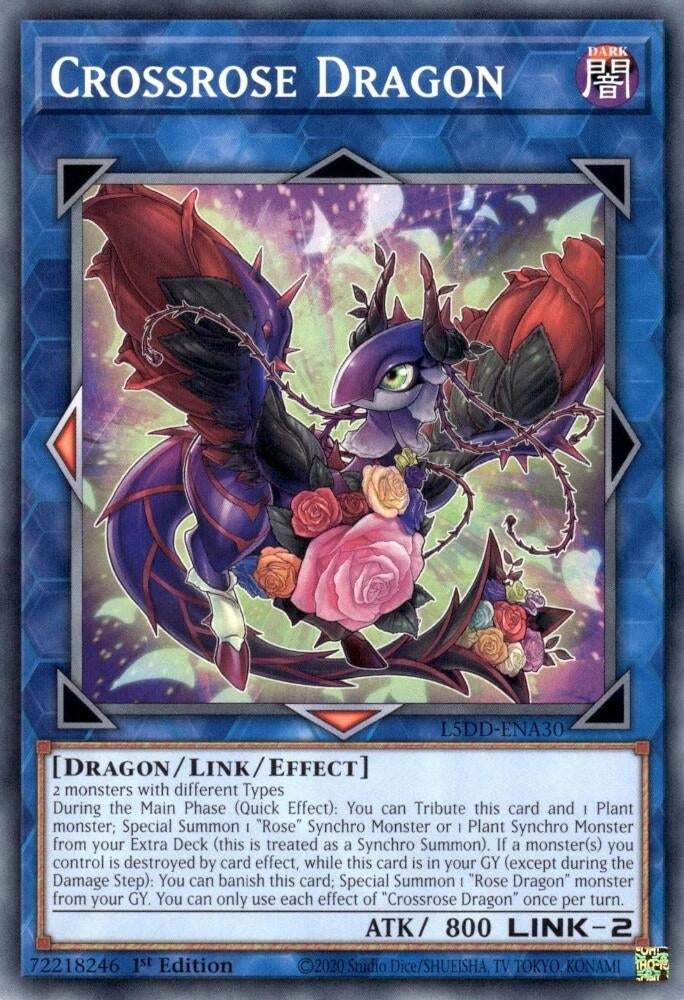 Image for Crossrose Dragon (L5DD-ENA30) - YuGiOh