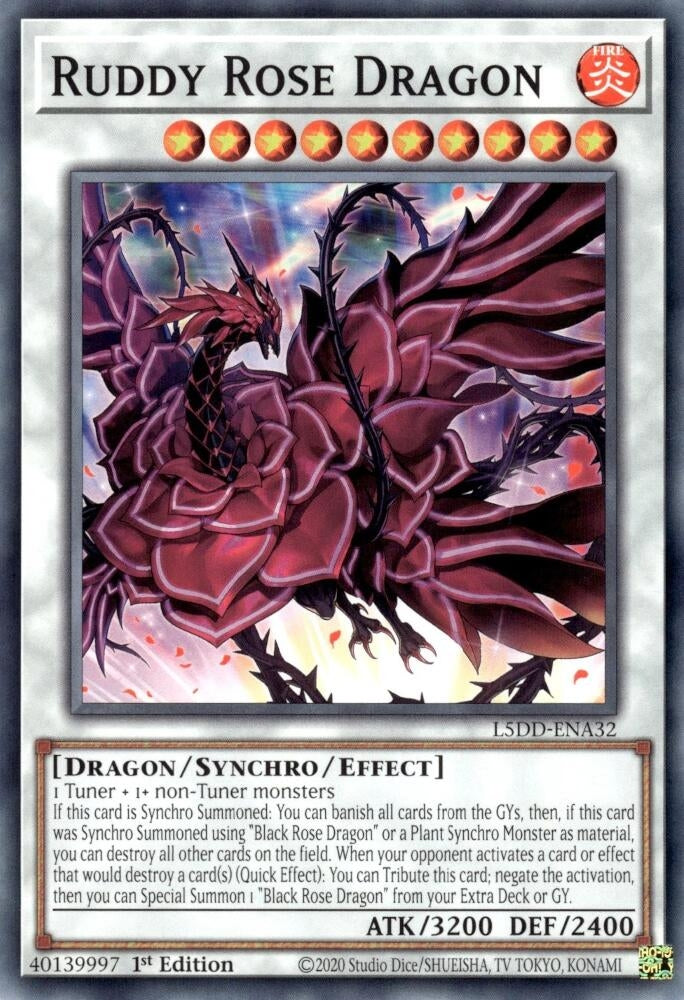 Image for Ruddy Rose Dragon (L5DD-ENA32) - YuGiOh