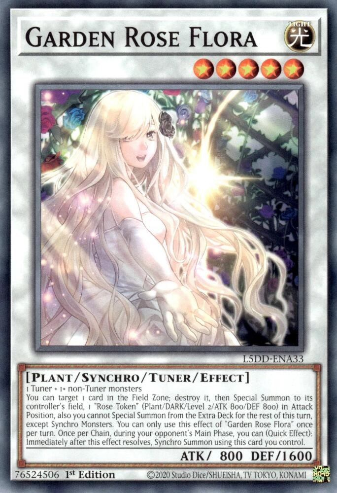 Image for Garden Rose Flora (L5DD-ENA33) - YuGiOh