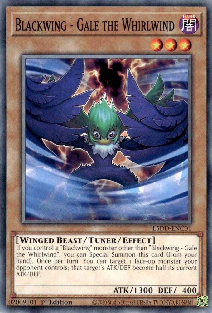 Image for Blackwing - Gale the Whirlwind (L5DD-ENC01) - YuGiOh