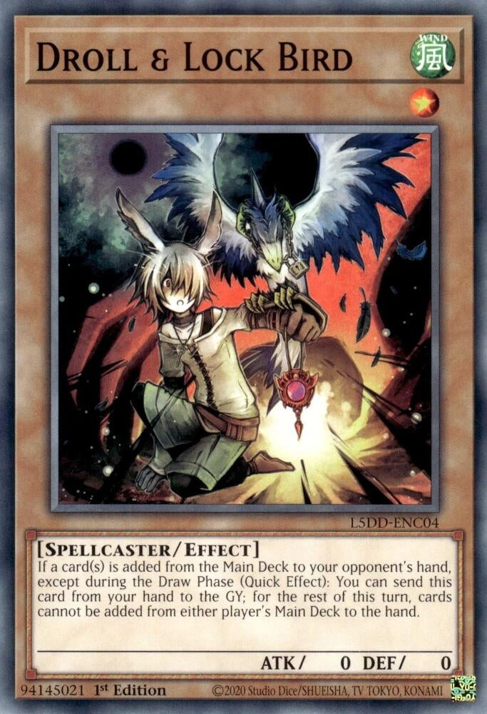 Image for Droll & Lock Bird (L5DD-ENC04) - YuGiOh