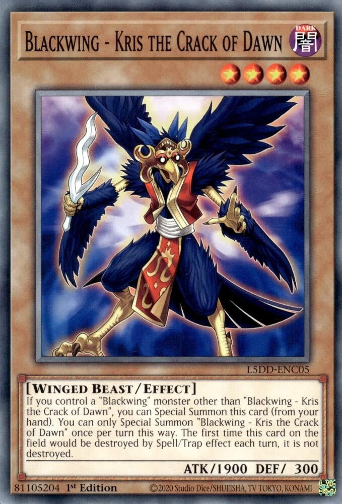 Image for Blackwing - Kris the Crack of Dawn (L5DD-ENC05) - YuGiOh