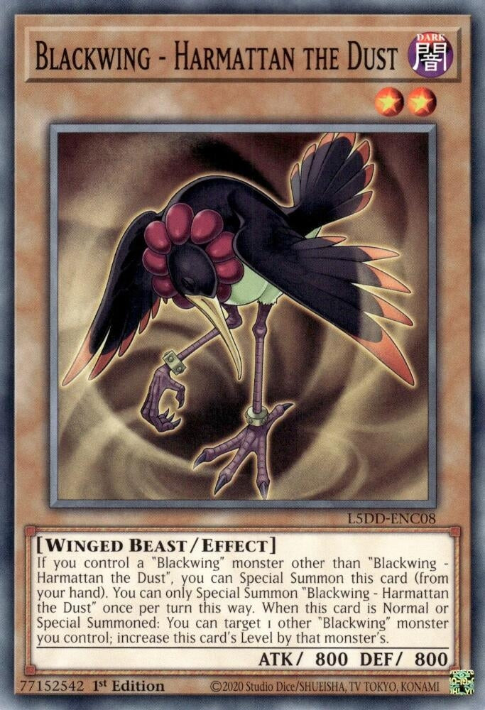 Image for Blackwing - Harmattan the Dust (L5DD-ENC08) - YuGiOh