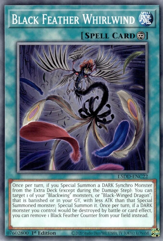 Image for Black Feather Whirlwind (L5DD-ENC22) - YuGiOh