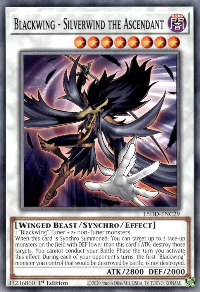 Image for Blackwing - Silverwind the Ascendant (L5DD-ENC29) - YuGiOh