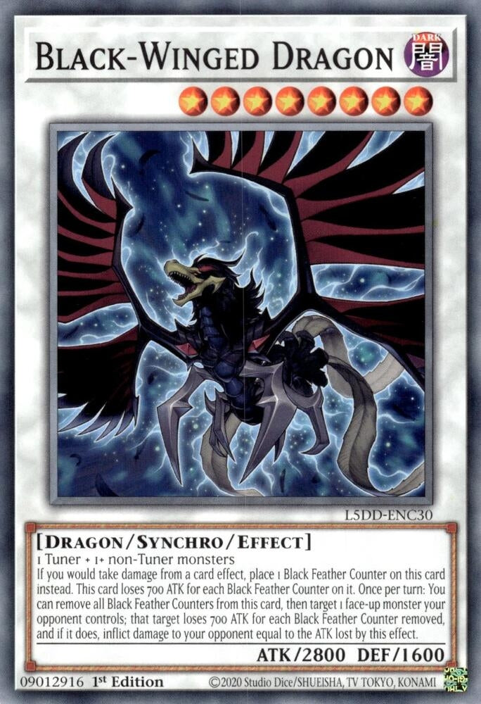 Image for Black-Winged Dragon (L5DD-ENC30) (L5DD-ENC30) - YuGiOh