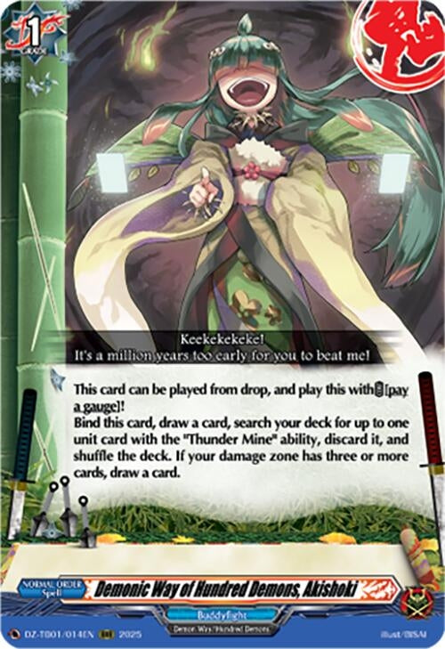 Image for Demonic Way of Hundred Demons, Akishoki (DZ-TB01/014EN) - Cardfight Vanguard