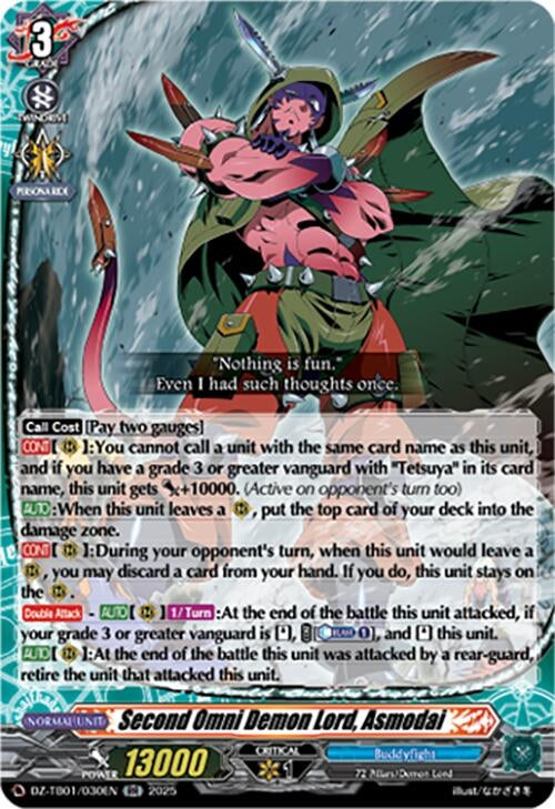 Image for Second Omni Demon Lord, Asmodai (DZ-TB01/030EN) - Cardfight Vanguard
