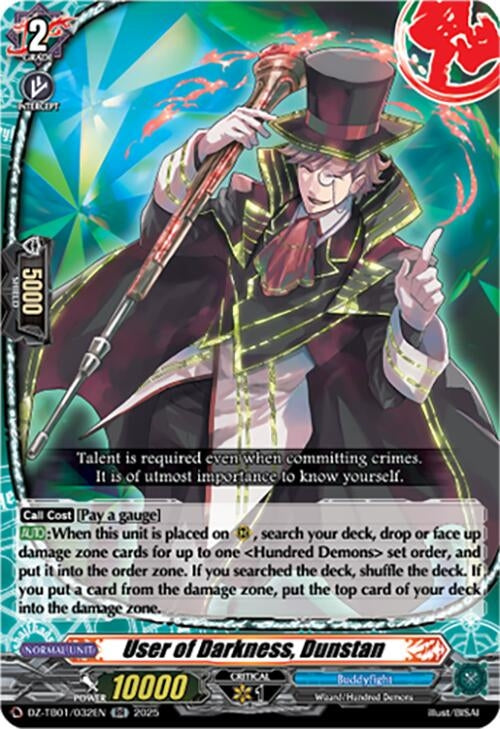 Image for User of Darkness, Dunstan (DZ-TB01/032EN) - Cardfight Vanguard