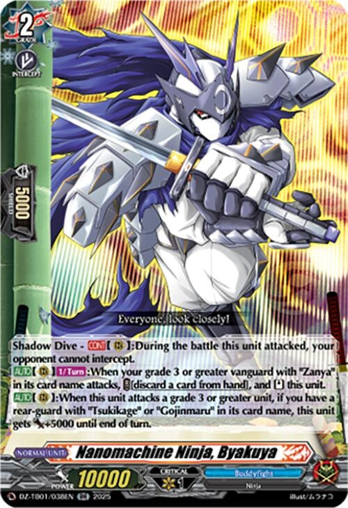 Image for Nanomachine Ninja, Byakuya (DZ-TB01/038EN) - Cardfight Vanguard