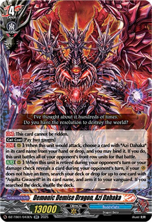 Demonic Demise Dragon, Azi Dahaka (DZ-TB01/043EN)