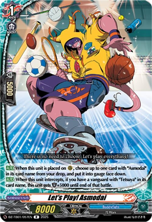 Image for Let's Play! Asmodai (DZ-TB01/057EN) - Cardfight Vanguard