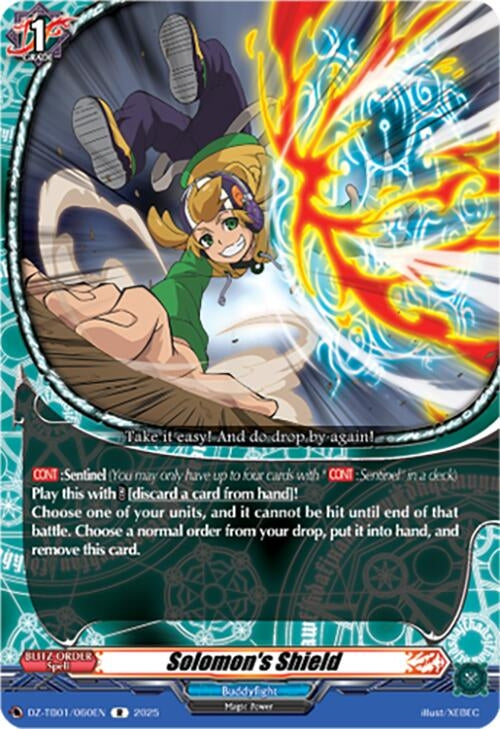 Image for Solomon's Shield (DZ-TB01/060EN) - Cardfight Vanguard
