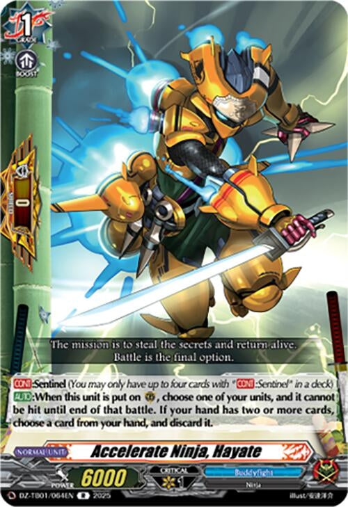 Image for Accelerate Ninja, Hayate (DZ-TB01/064EN) - Cardfight Vanguard