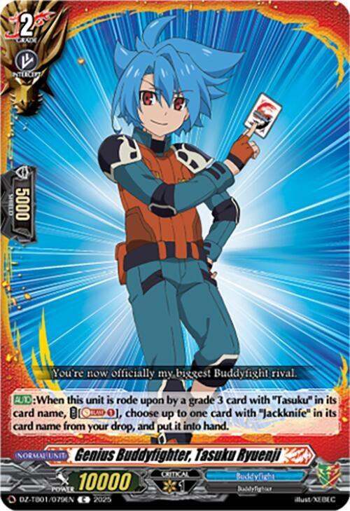 Image for Genius Buddyfighter, Tasuku Ryuenji (DZ-TB01/079EN) - Cardfight Vanguard
