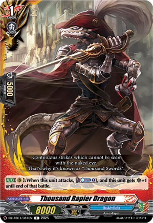 Image for Thousand Rapier Dragon (DZ-TB01/081EN) - Cardfight Vanguard