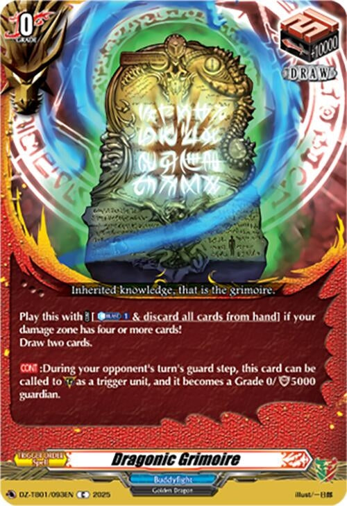 Image for Dragonic Grimoire (DZ-TB01/093EN) - Cardfight Vanguard