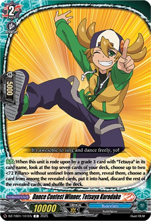 Image for Dance Contest Winner, Tetsuya Kurodake (DZ-TB01/101EN) - Cardfight Vanguard