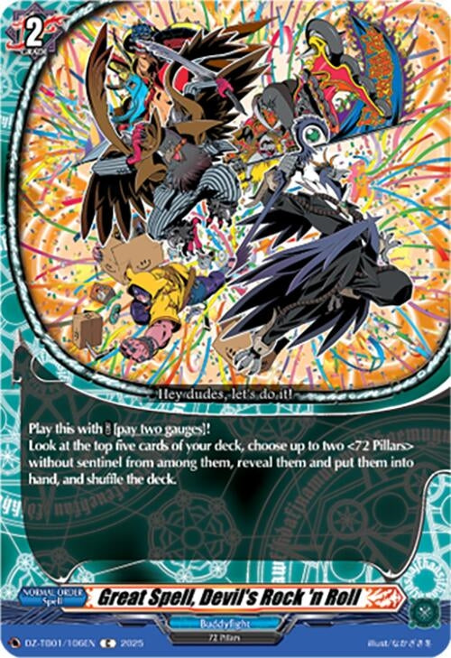 Image for Great Spell, Devil's Rock 'n Roll (DZ-TB01/106EN) - Cardfight Vanguard