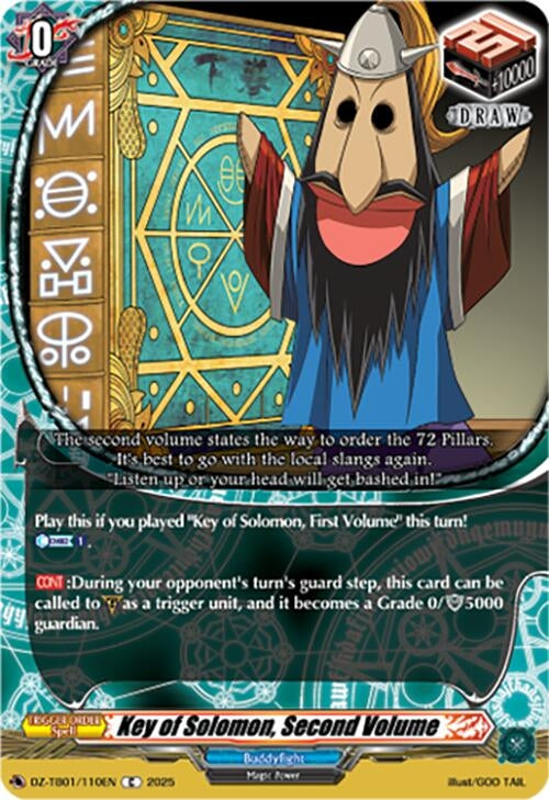 Image for Key of Solomon, Second Volume (DZ-TB01/110EN) - Cardfight Vanguard