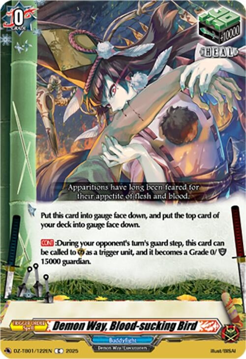 Image for Demon Way, Blood-sucking Bird (DZ-TB01/122EN) - Cardfight Vanguard