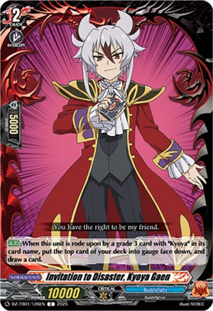 Invitation to Disaster, Kyoya Gaen (DZ-TB01/126EN)