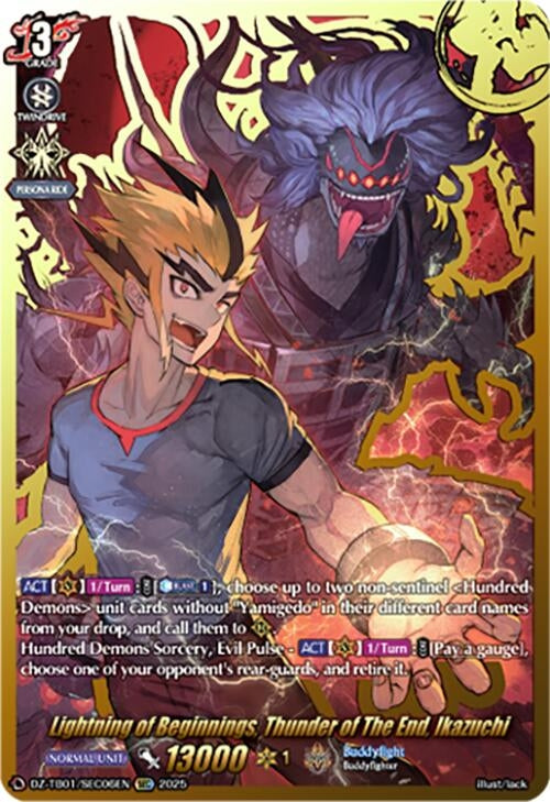Image for Lightning of Beginnings, Thunder of The End, Ikazuchi (SEC) (DZ-TB01/SEC06EN) - Cardfight Vanguard