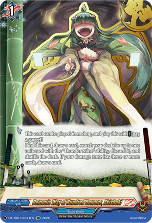 Image for Demonic Way of Hundred Demons, Akishoki (KR) (DZ-TB01/KR14EN) - Cardfight Vanguard