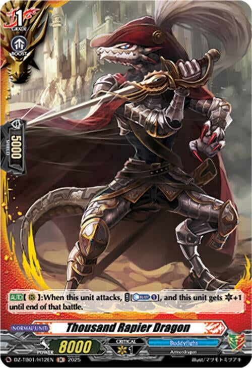 Image for Thousand Rapier Dragon (H) (DZ-TB01/H12EN) - Cardfight Vanguard