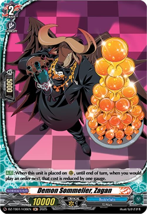 Image for Demon Sommelier, Zagan (H) (DZ-TB01/H36EN) - Cardfight Vanguard