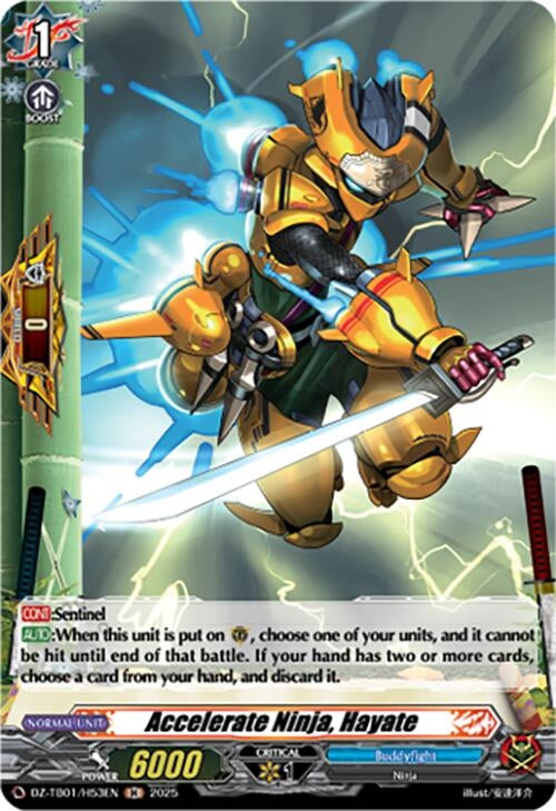 Image for Accelerate Ninja, Hayate (H) (DZ-TB01/H53EN) - Cardfight Vanguard