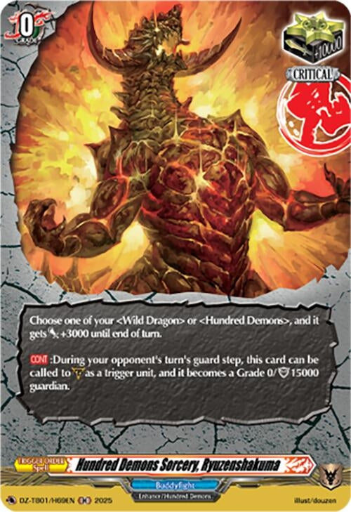 Image for Hundred Demons Sorcery, Ryuzenshakuma (H) (DZ-TB01/H69EN) - Cardfight Vanguard