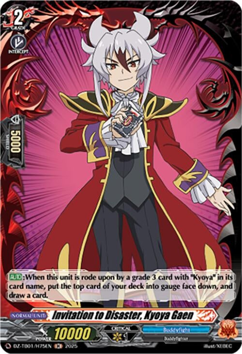 Image for Invitation to Disaster, Kyoya Gaen (H) (DZ-TB01/H75EN) - Cardfight Vanguard