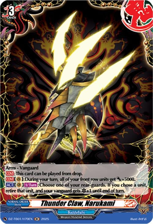 Image for Thunder Claw, Narukami (H) (DZ-TB01/H79EN) - Cardfight Vanguard