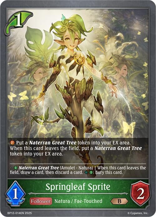 Image for Springleaf Sprite (BP12-014EN) - Shadowverse: Evolve
