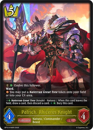 Patrick, Rhiceros Knight (BP12-018EN)