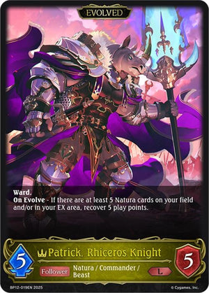 Patrick, Rhiceros Knight (Evolved) (BP12-019EN)