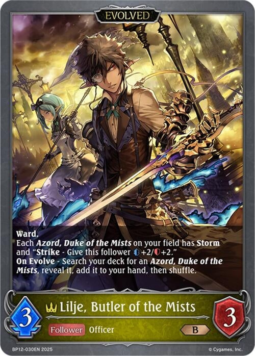 Image for Lilje, Butler of the Mists (Evolved) (BP12-030EN) - Shadowverse: Evolve