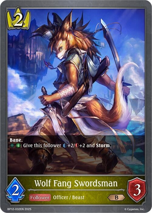 Image for Wolf Fang Swordsman (BP12-032EN) - Shadowverse: Evolve