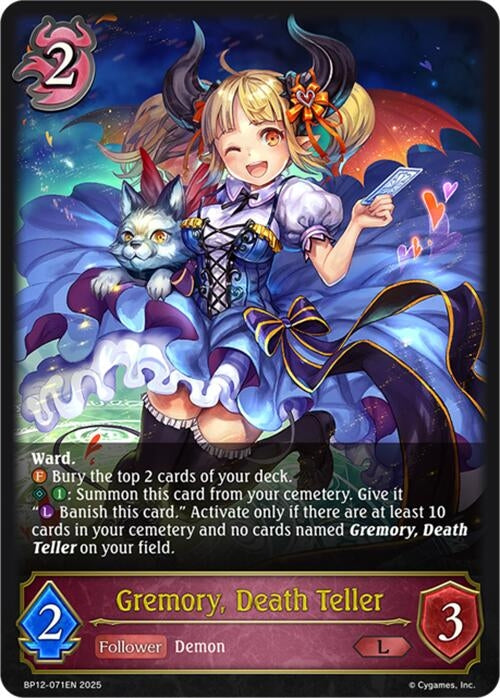 Image for Gremory, Death Teller (BP12-071EN) - Shadowverse: Evolve