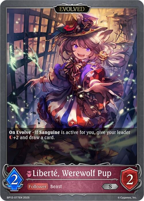 Liberte, Werewolf Pup (Evolved) (BP12-077EN) – 50cards